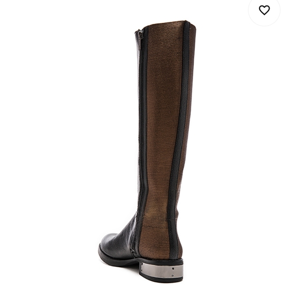Roxie Boot in black and bronze tall 7 - Picture 4 of 11